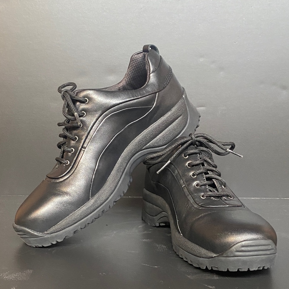 Dexter Leather Lace Up Oil & Slip Resistant Black Shoes 9M S9500-1
